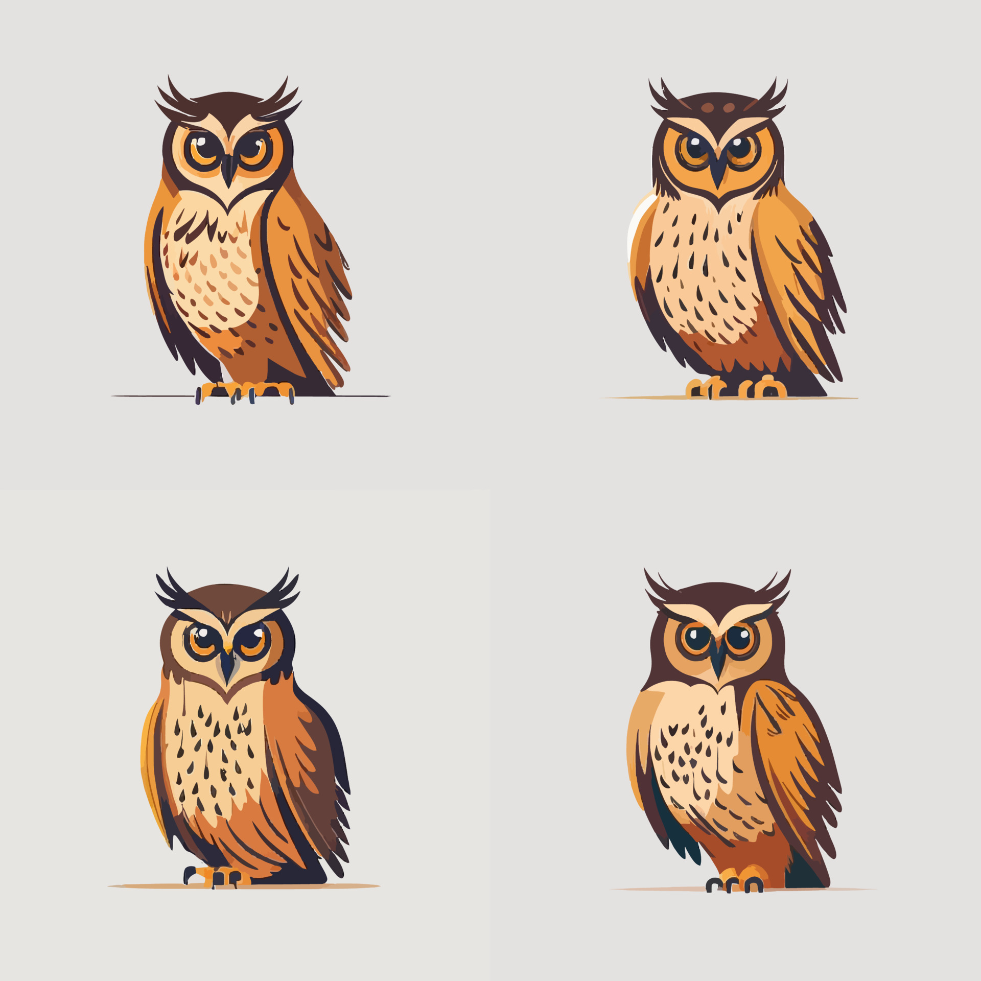 4 Variantes Del Logo Del B ho Ilustraci n De Vector De Logotipo 4-variantes-del-logo-del-b-ho-ilustraci-n-de-vector-de-logotipo