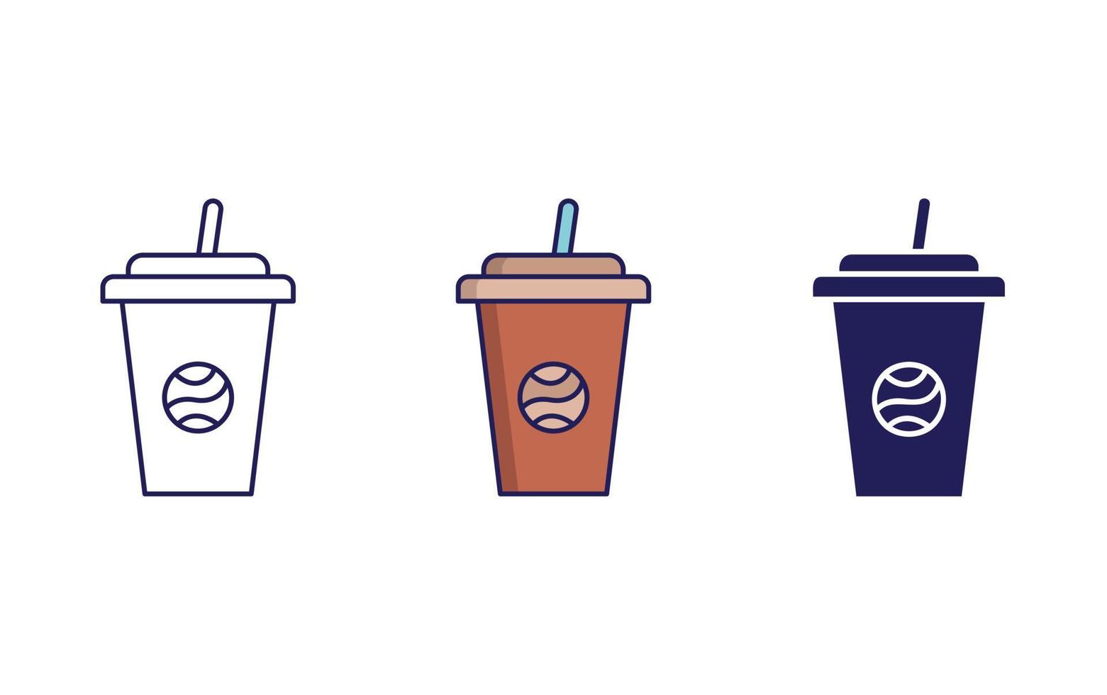 Coffee take away icon vector