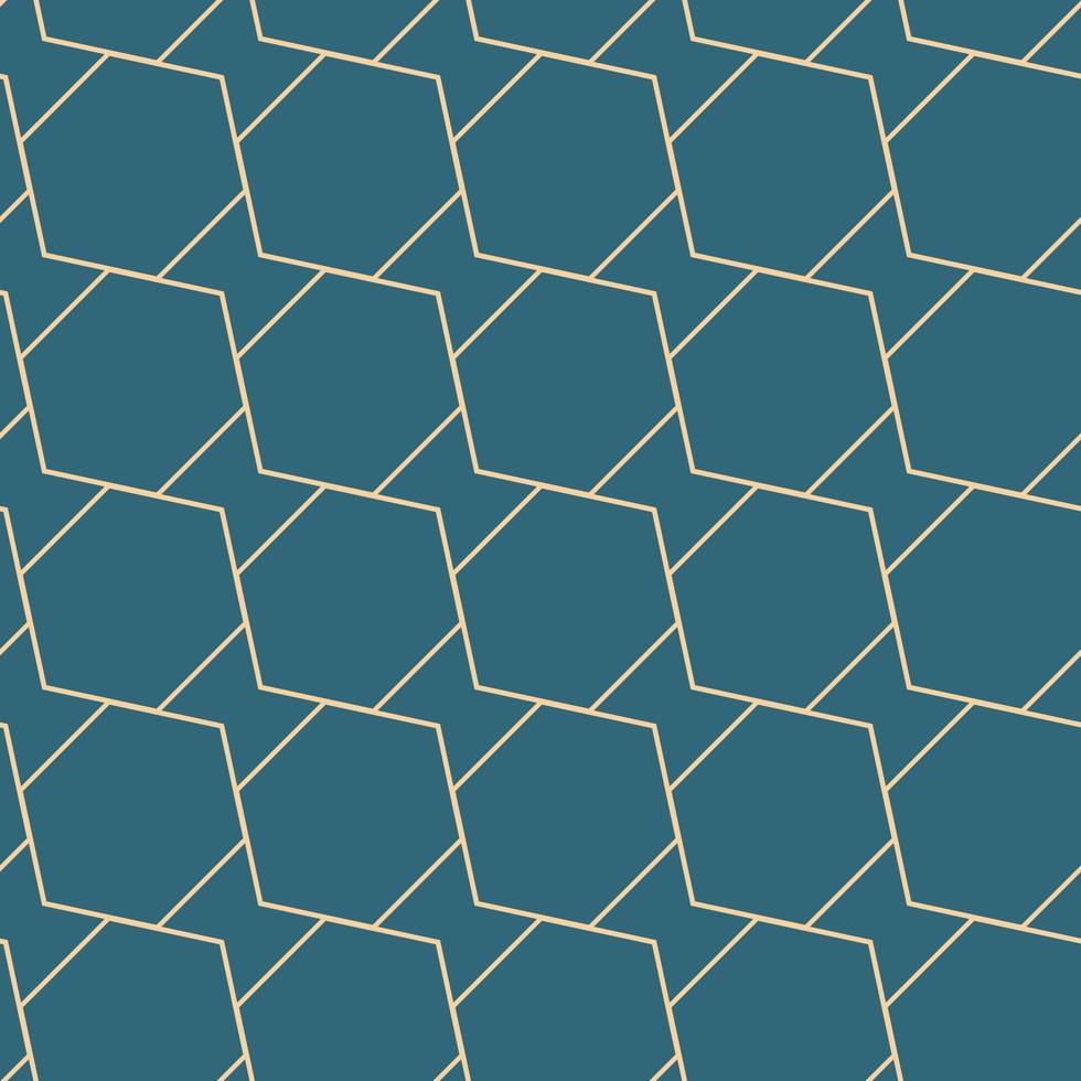 Golden geometric vector seamless patterns. Golden lines, triangles and rhombuses on an emerald green background. Modern illustrations for wallpapers, flyers, covers, banners, minimalistic decorations