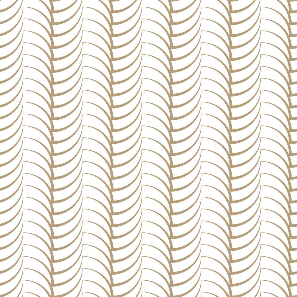 Modern vector seamless illustration. Linear gold pattern on a white background. Ornamental pattern for leaflets, printing, wallpaper, backgrounds