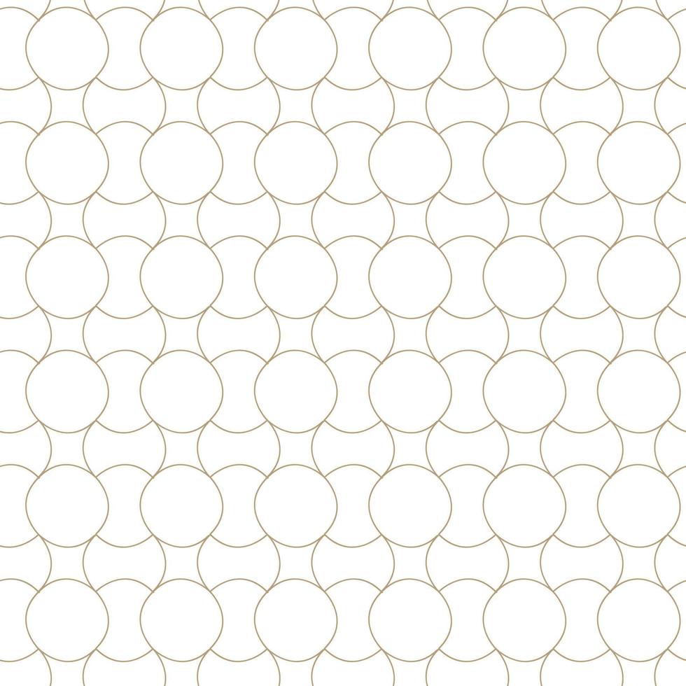 Modern vector seamless illustration. Linear gold pattern on a white background. Ornamental pattern for leaflets, printing, wallpaper, backgrounds