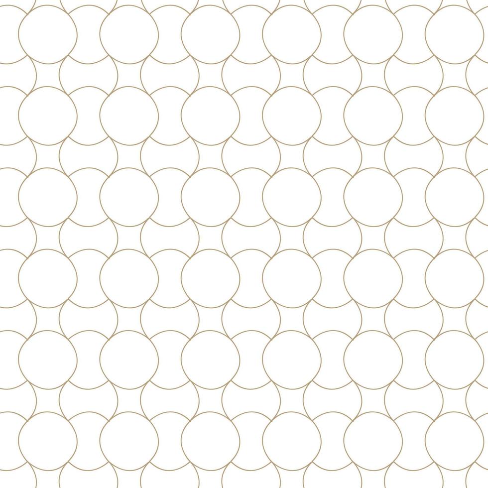 Modern vector seamless illustration. Linear gold pattern on a white background. Ornamental pattern for leaflets, printing, wallpaper, backgrounds