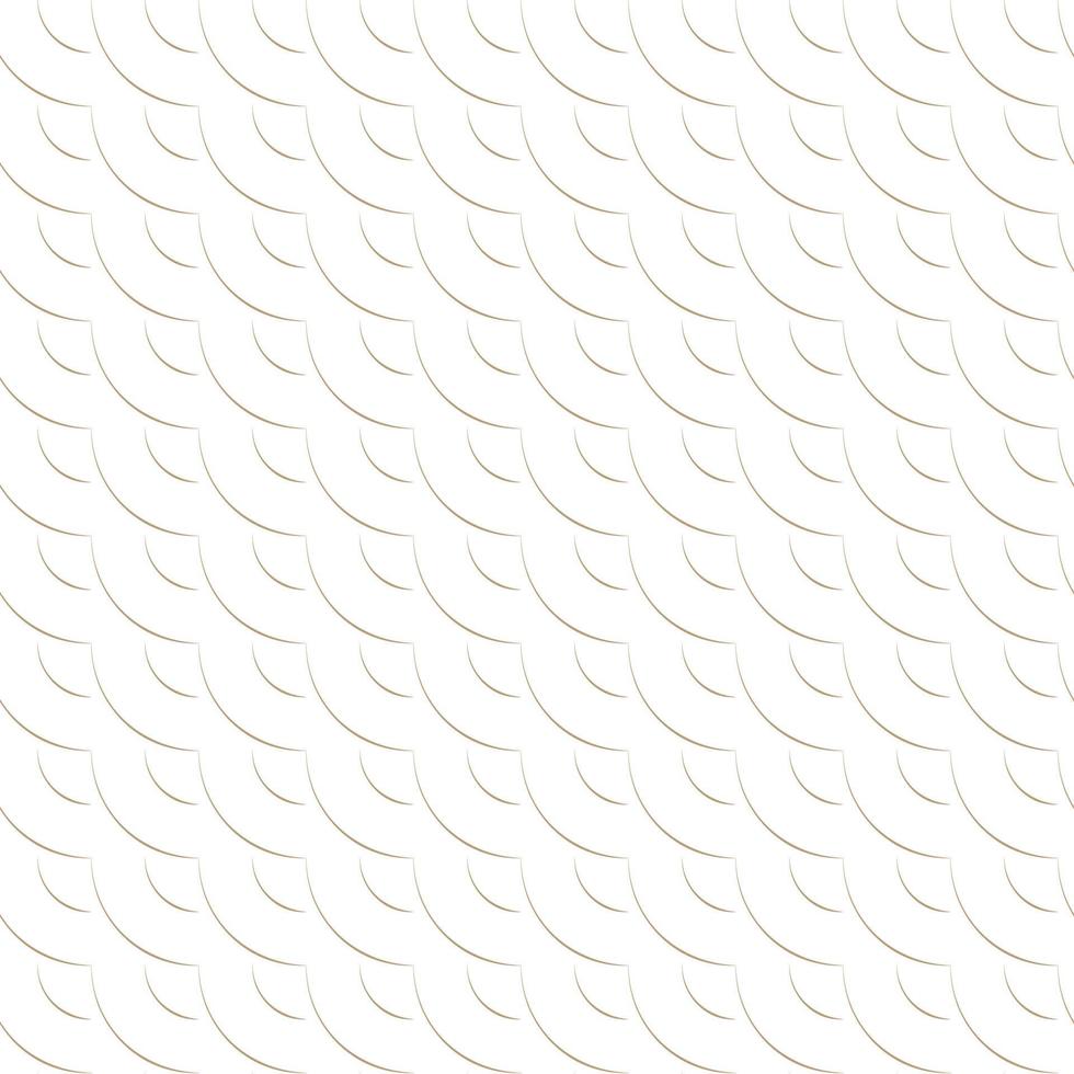 Modern vector seamless illustration. Linear gold pattern on a white background. Ornamental pattern for leaflets, printing, wallpaper, backgrounds