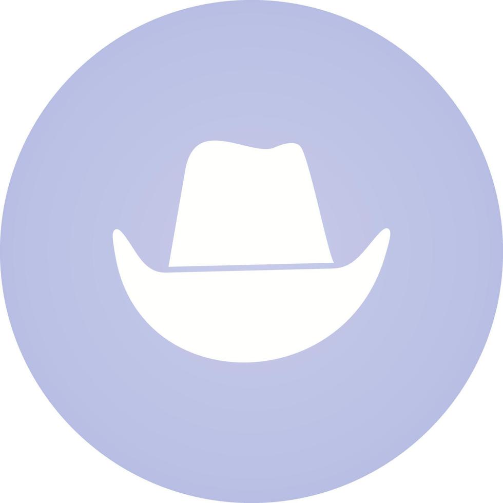 icono de vector de sombrero de vaquero