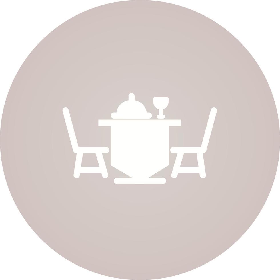 Dinner Table Vector Icon