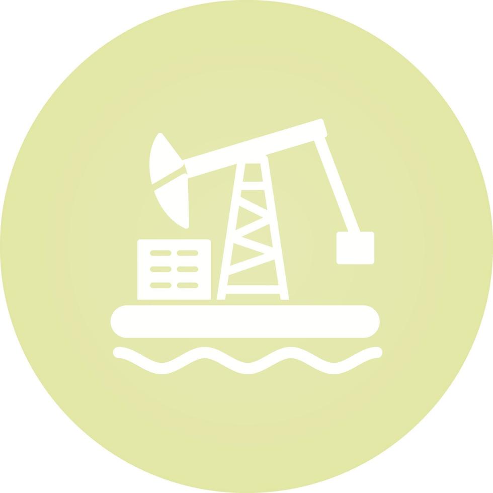 Oil Platform Vector Icon