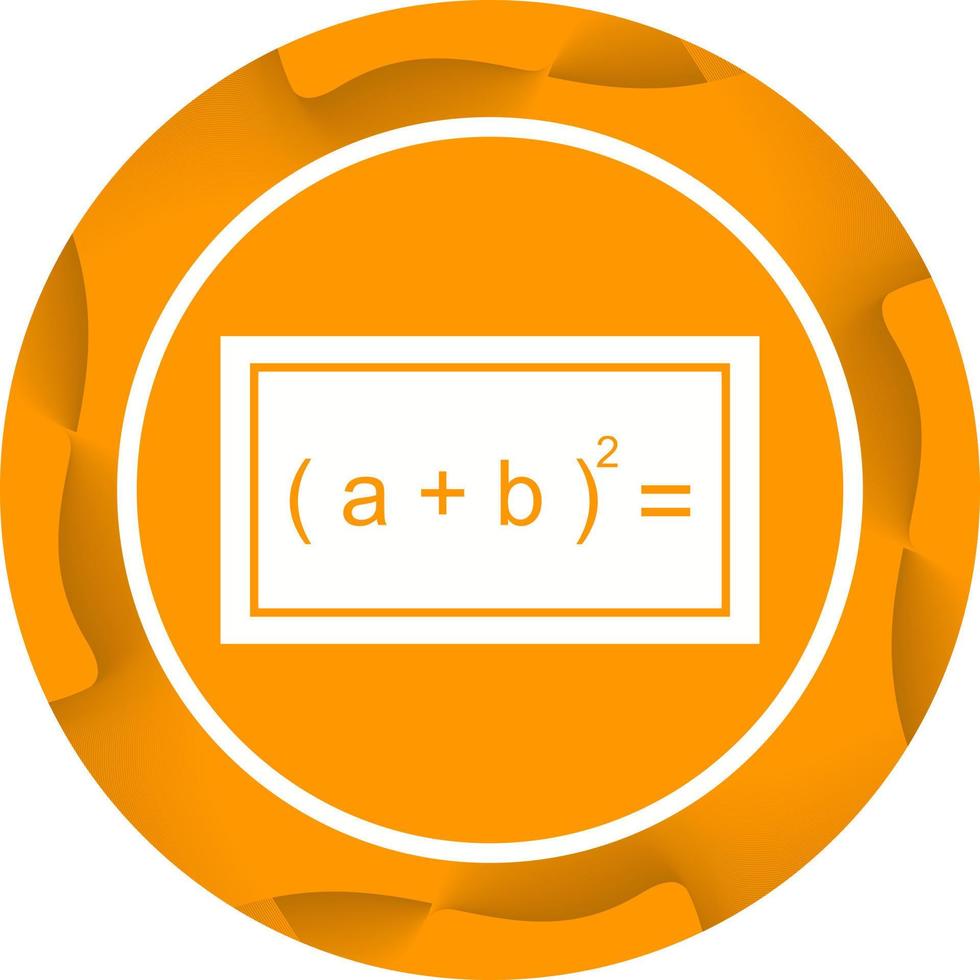Beautiful Formula Glyph Vector Icon