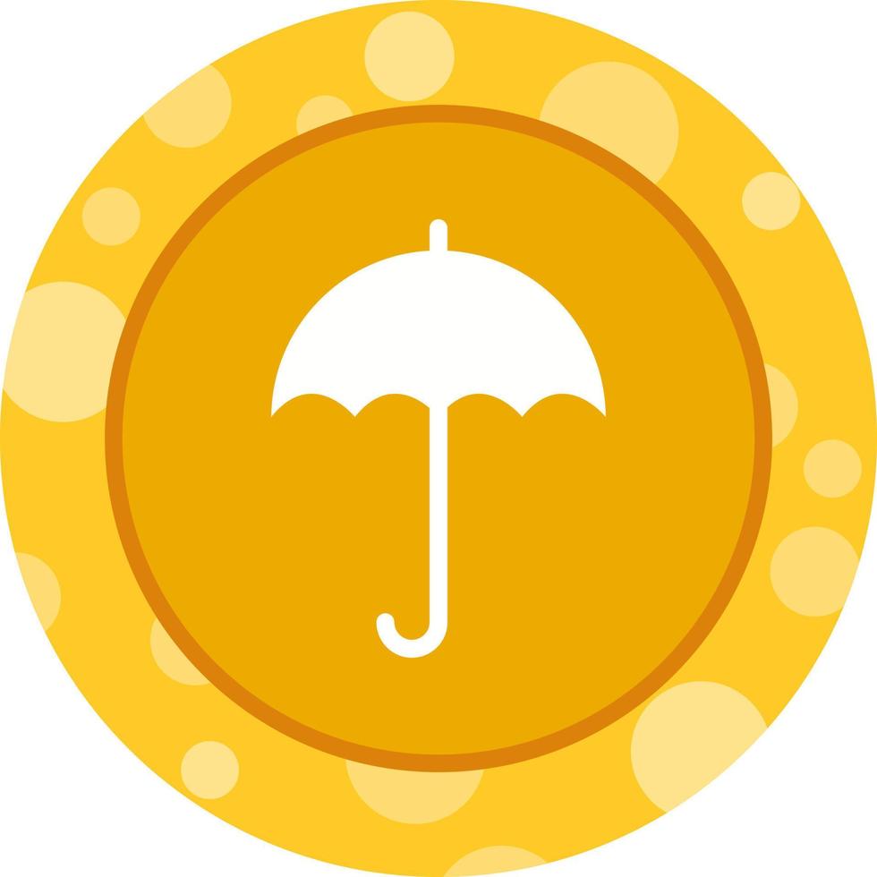 Unique Umbrella Vector Glyph Icon