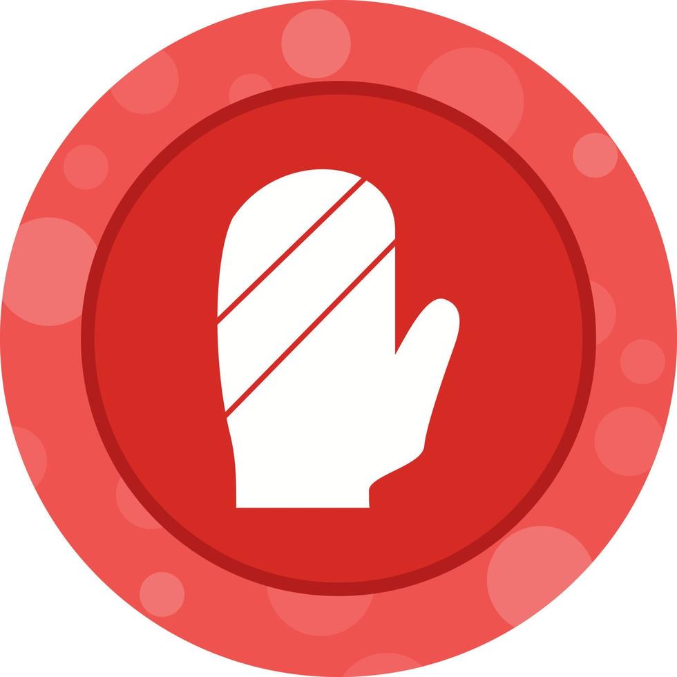 Unique Baking Glove Vector Glyph Icon