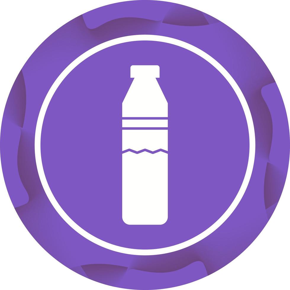 Beautiful Water Bottle Glyph Vector Icon