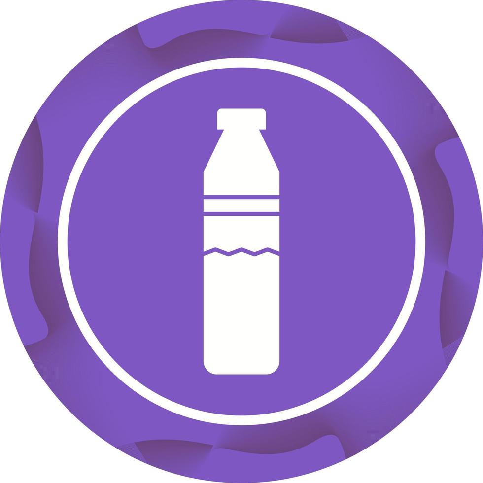 Beautiful Water Bottle Glyph Vector Icon