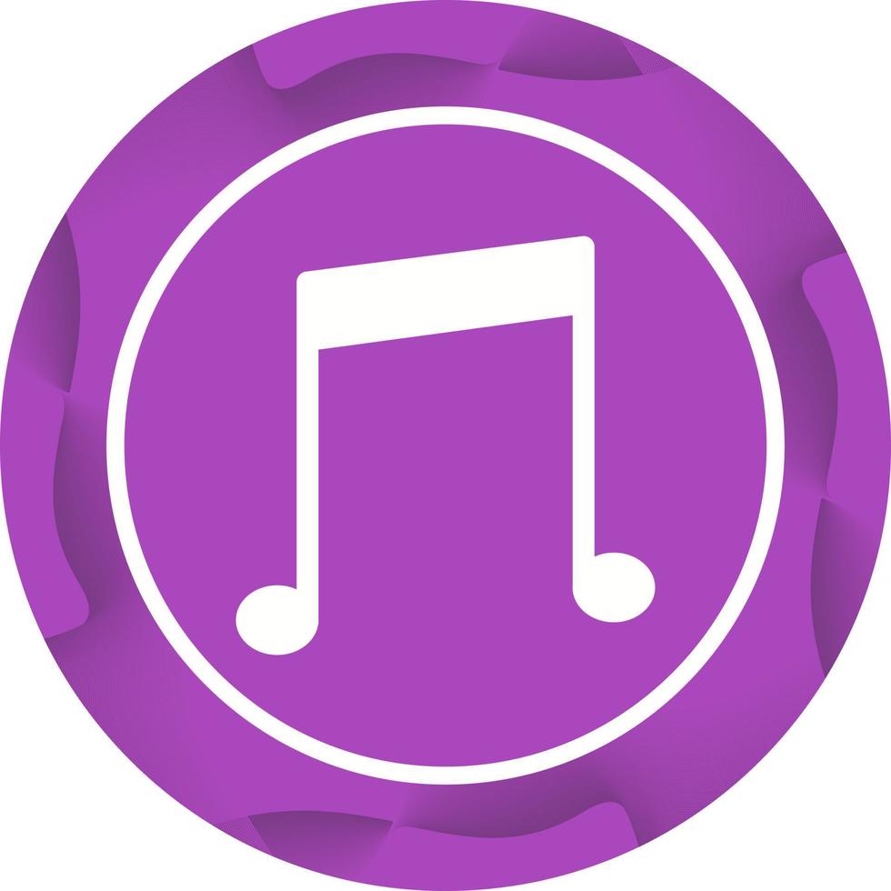 Beautiful Music Glyph Vector Icon