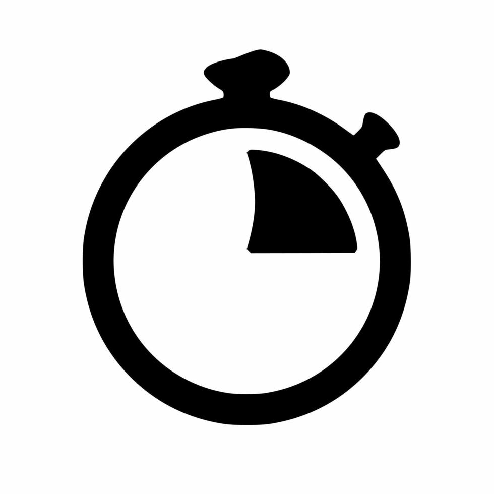 Stopwatch icon illustration. Stock vector. vector