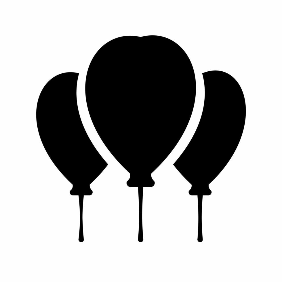 Balloon icon illustration  birthday. Stock vector. vector