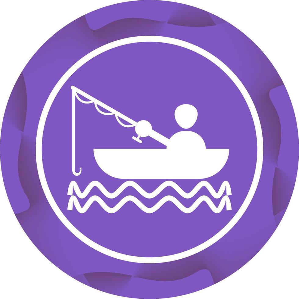 Beautiful Fishing Glyph Vector Icon