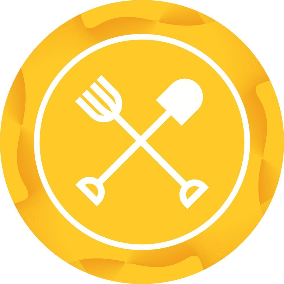 Beautiful Farming Tools Glyph Vector Icon