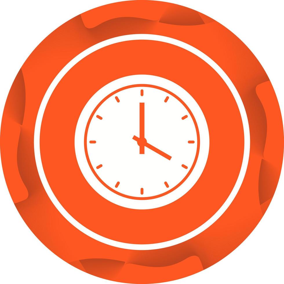 Beautiful Clock Vector Glyph Icon