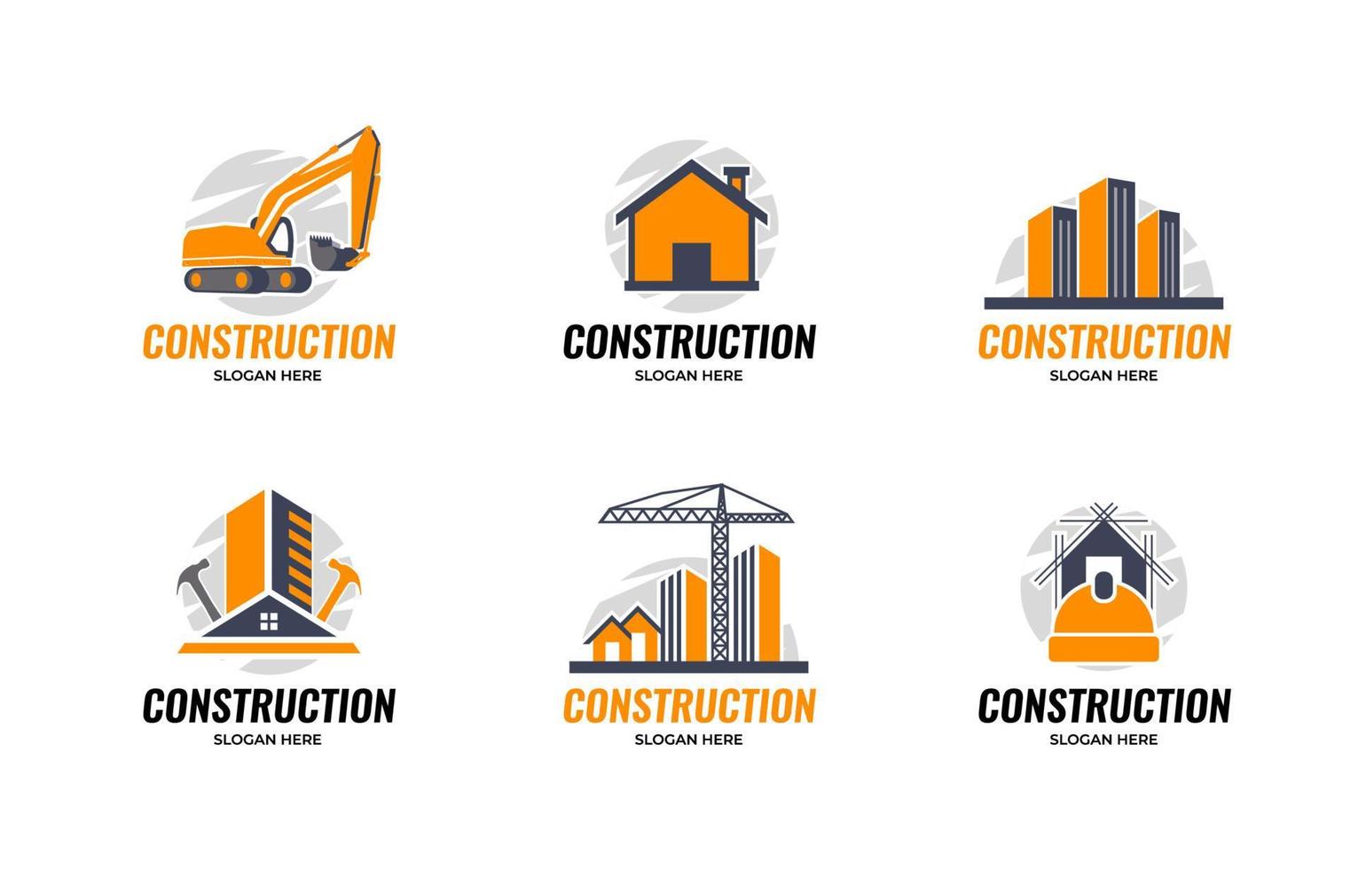 Construction Logo Collection vector