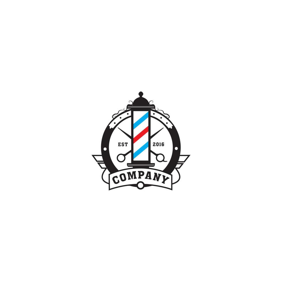 diseño de vector de logotipo de barbería