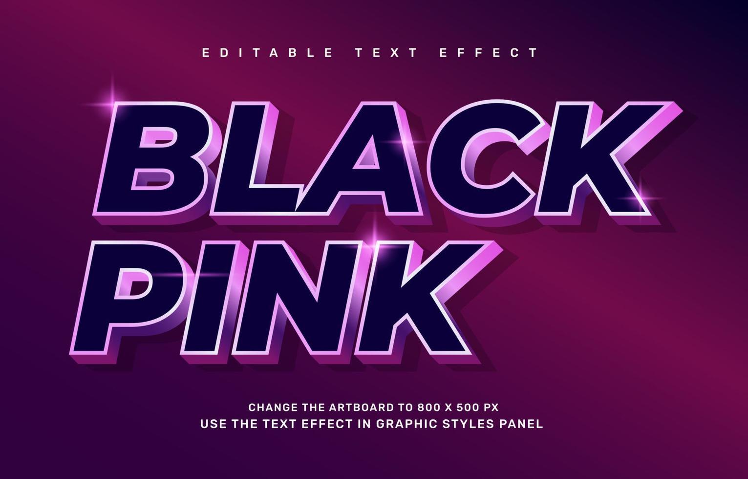 Blackpink text effect vector