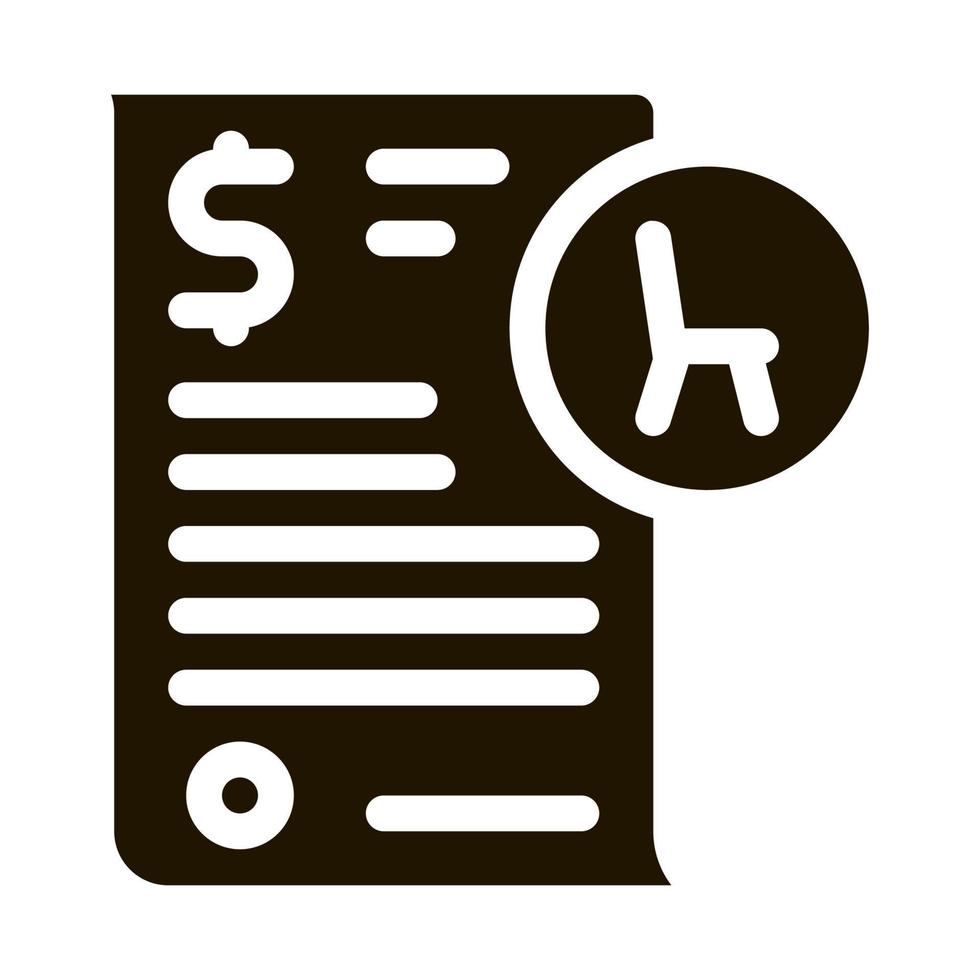 buying agreement icon Vector Glyph Illustration