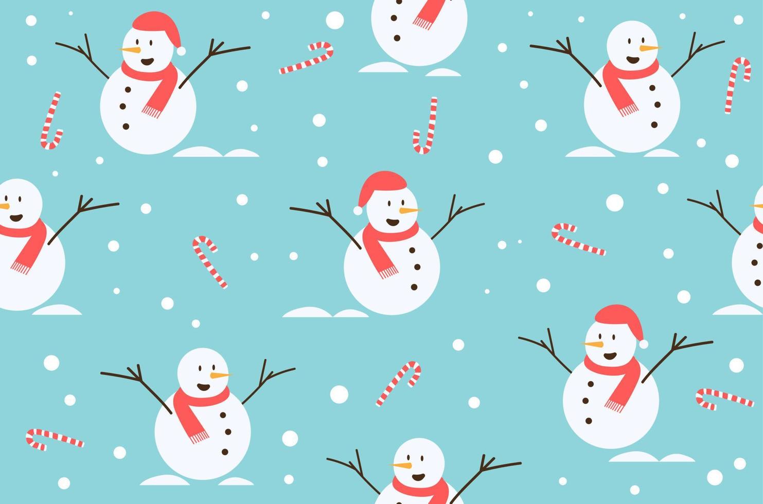 winter Christmas seamless pattern background. Vector Illustration