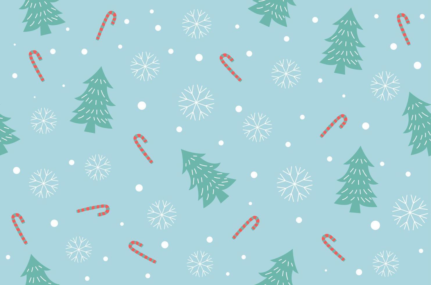 winter Christmas seamless pattern background. Vector Illustration