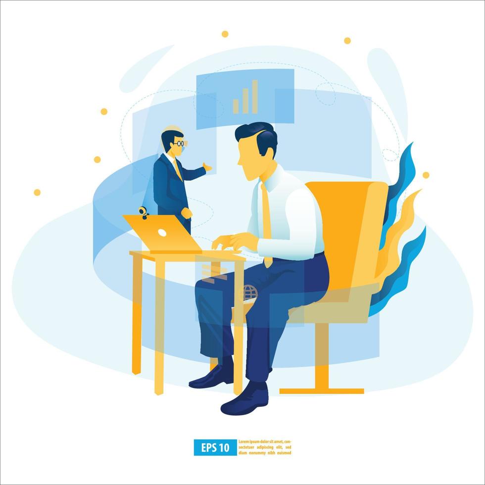 Virtual learning, Online digital training, E-learning with AI, Online Education, and E-book concept. Modern vector illustration for website and mobile application