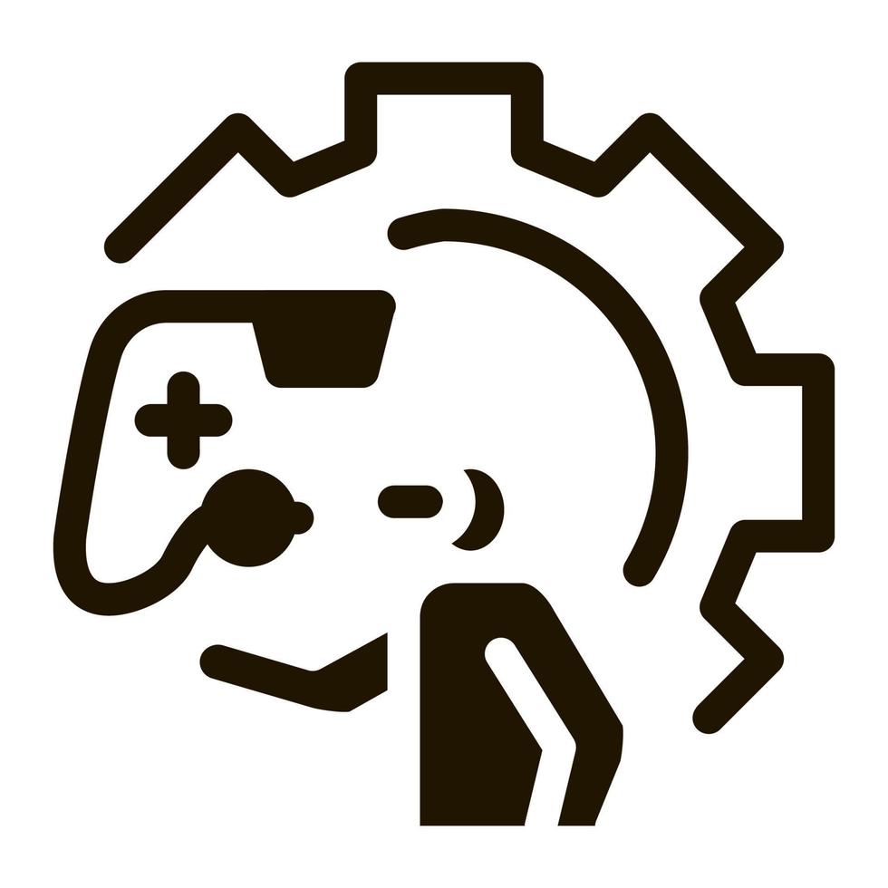 game development and testing icon Vector Glyph Illustration