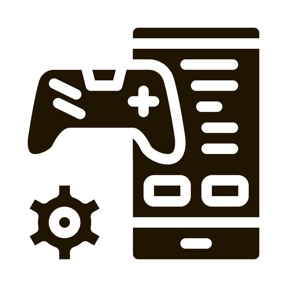 phone game app icon Vector Glyph Illustration