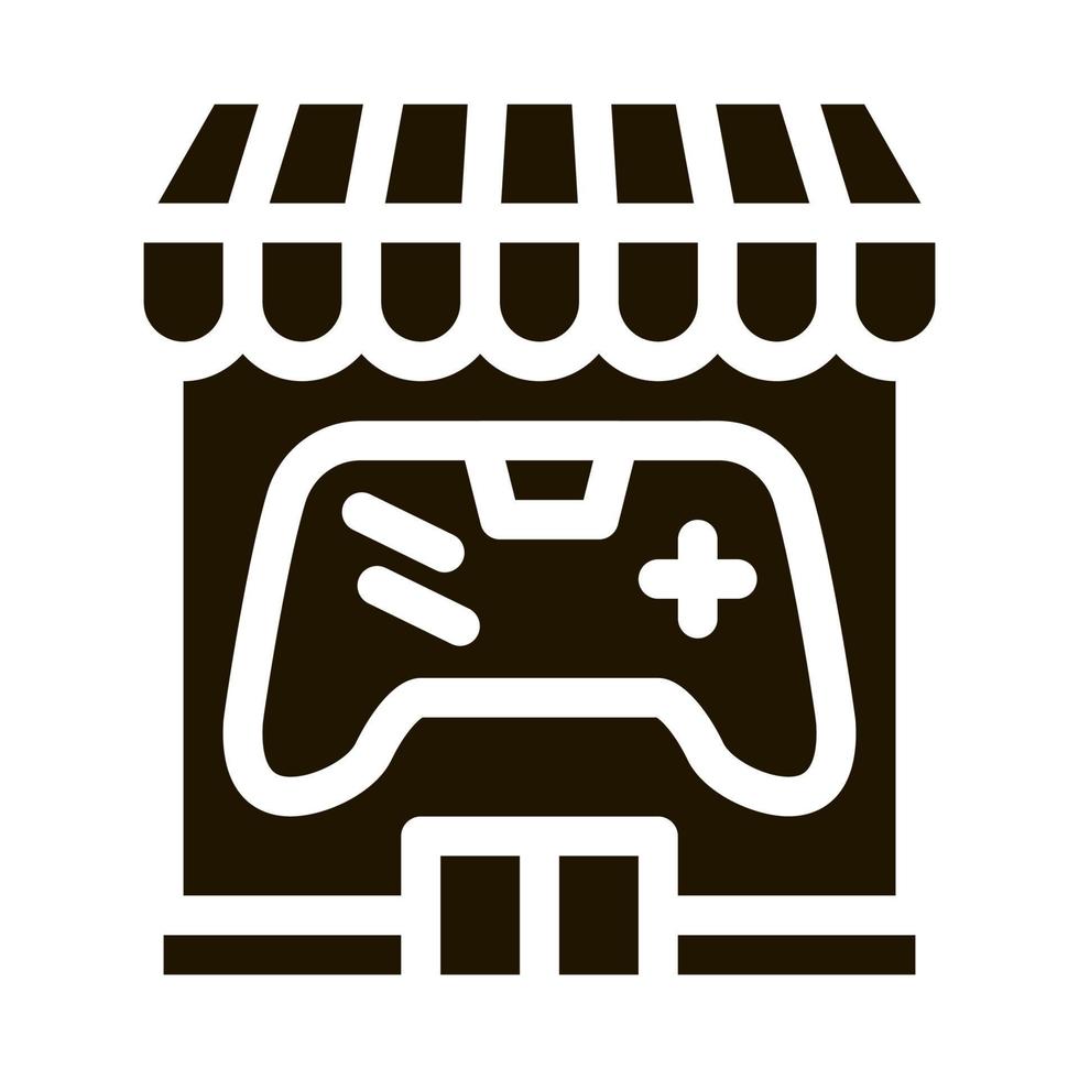 game shop icon Vector Glyph Illustration