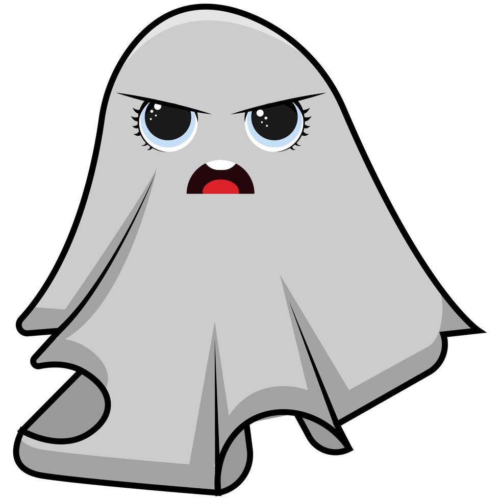 cute ghosts illustration design, flat ghosts element vector