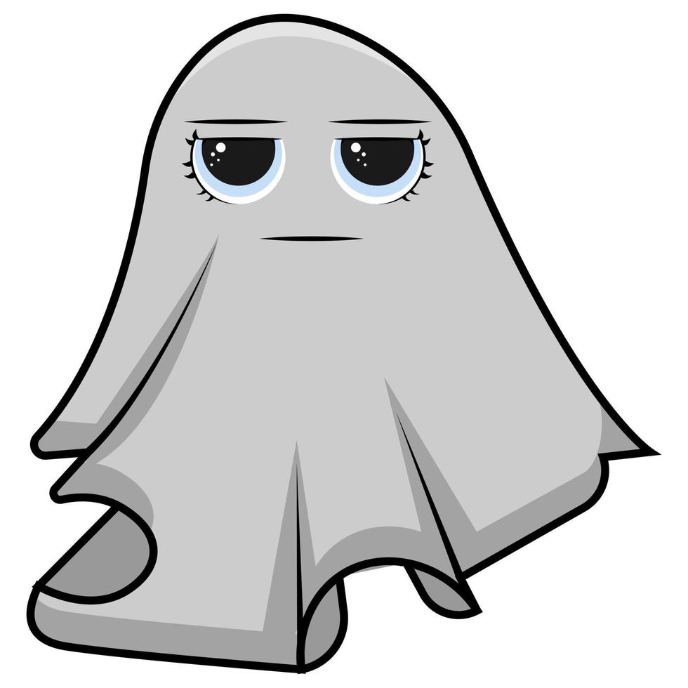 cute ghosts illustration design, flat ghosts element vector