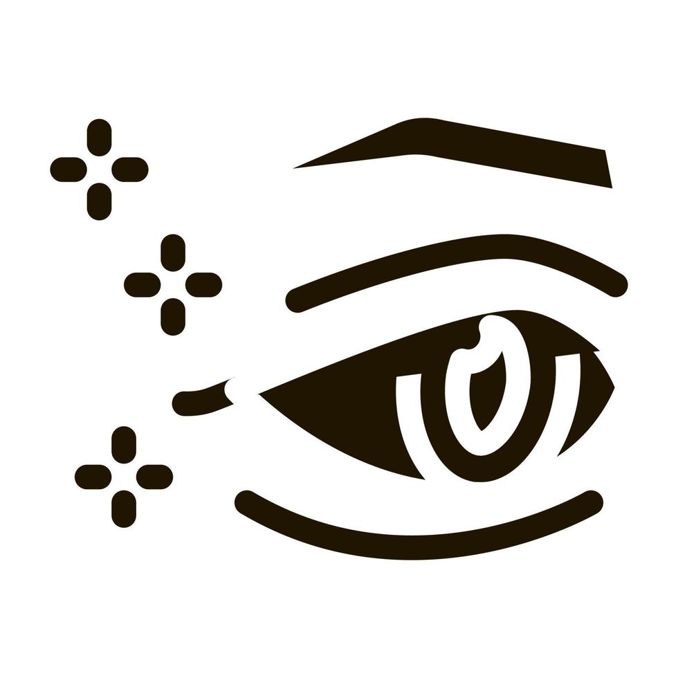 eyelid surgery result icon Vector Glyph Illustration