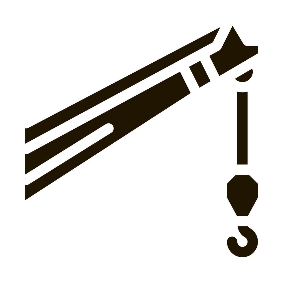 crane machine hook icon Vector Glyph Illustration