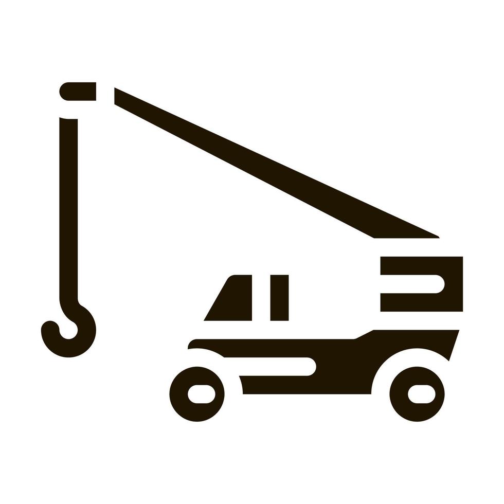 machinery crane icon Vector Glyph Illustration