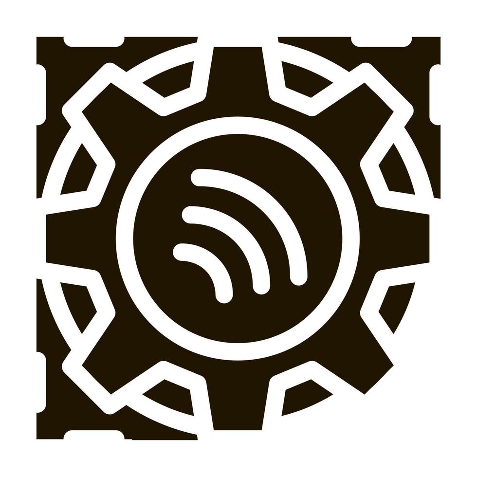 repair radio signal icon Vector Glyph Illustration