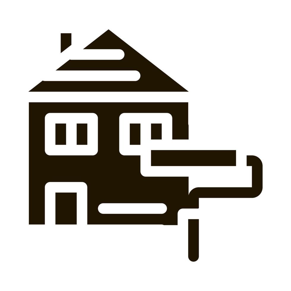 house painting icon Vector Glyph Illustration