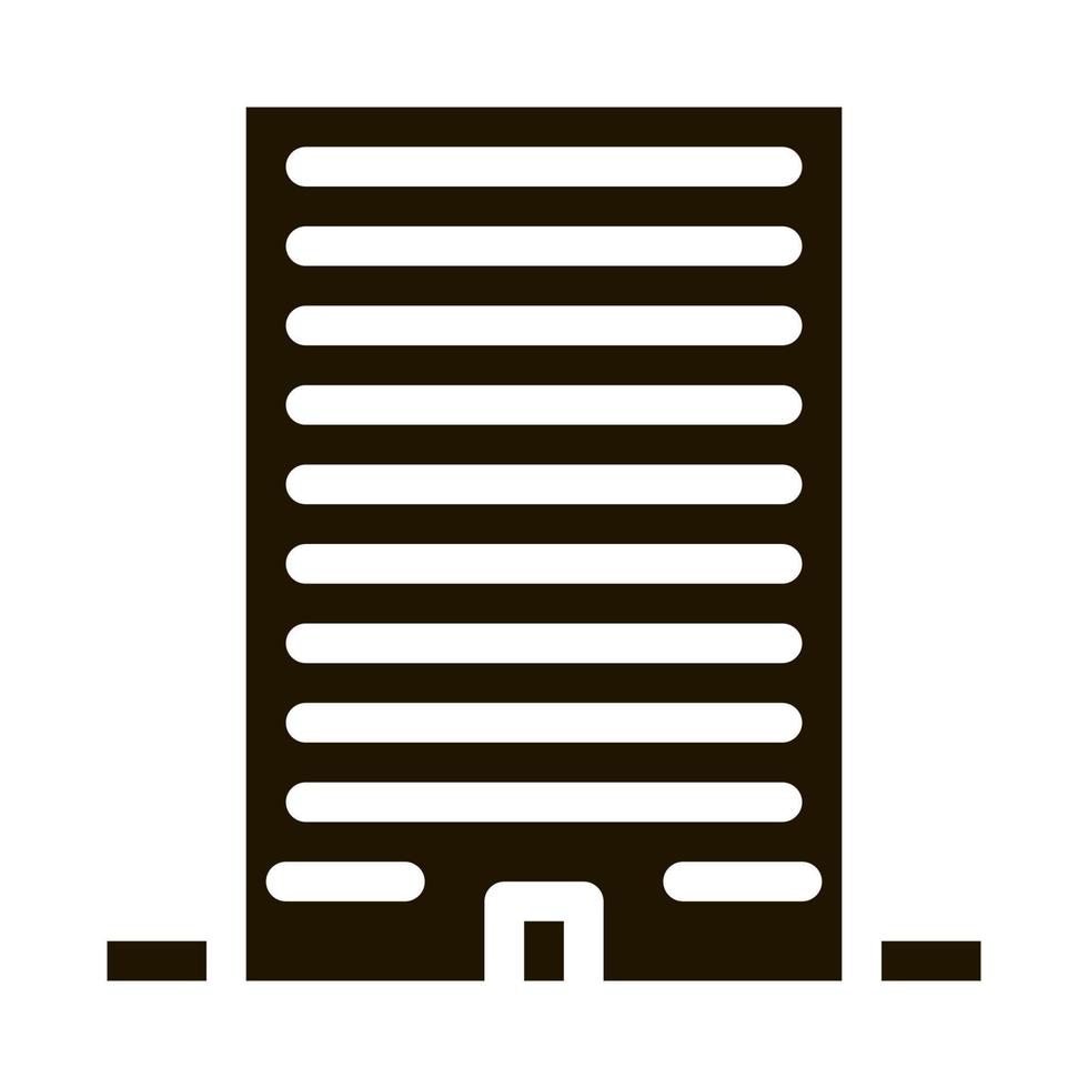 akyscraper apertments icon Vector Glyph Illustration