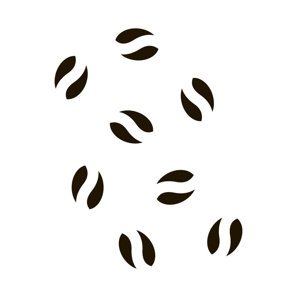 coffee beans icon Vector Glyph Illustration