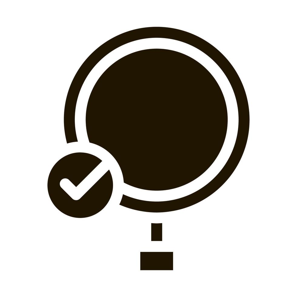 coffee bean research icon Vector Glyph Illustration