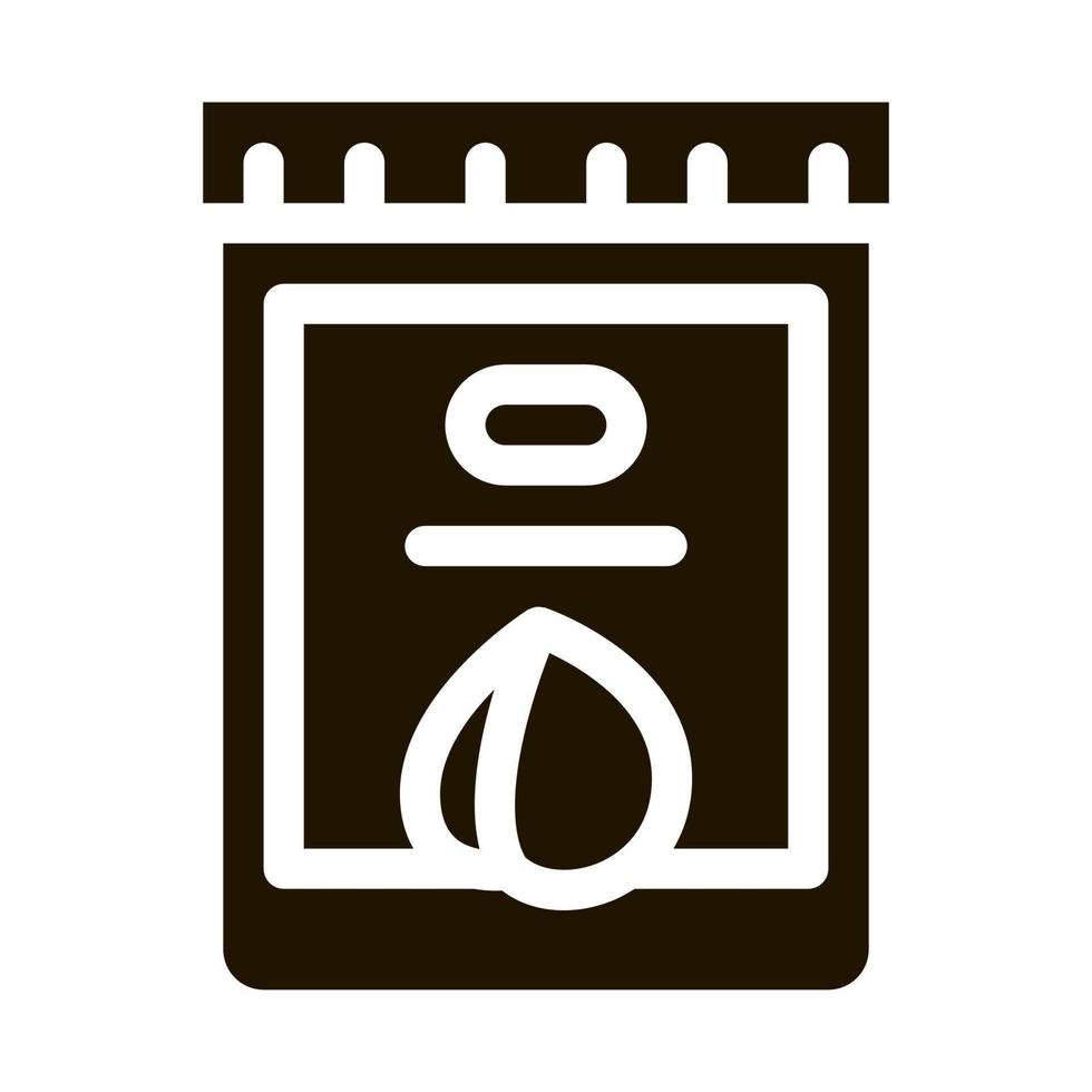 nut butter jar icon Vector Glyph Illustration