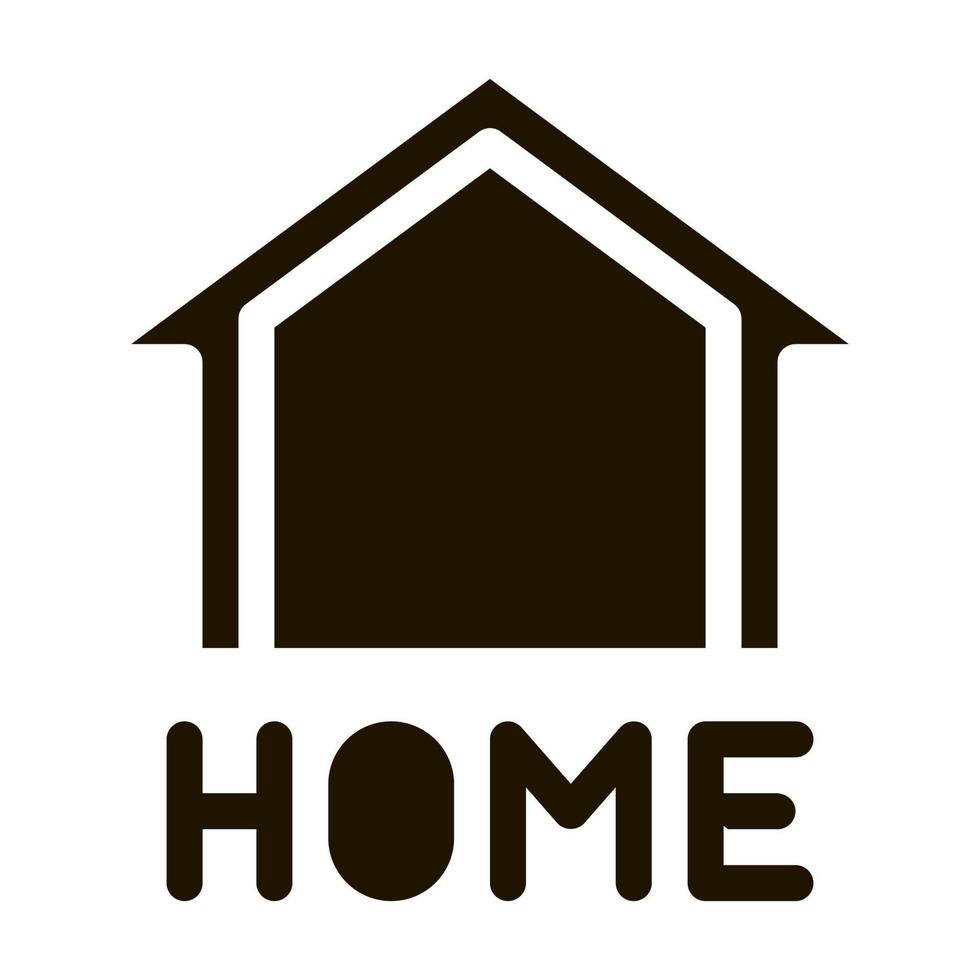 webshop home button icon Vector Glyph Illustration