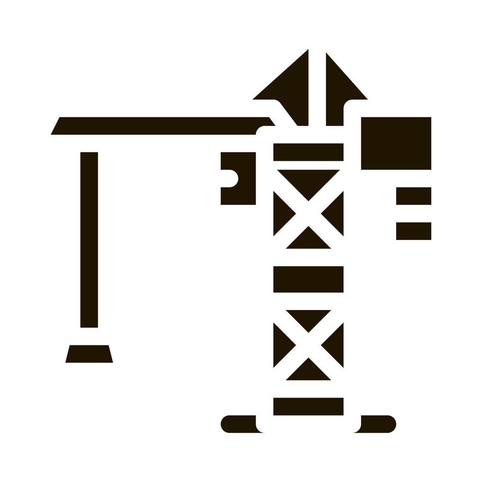 crane for building icon Vector Glyph Illustration