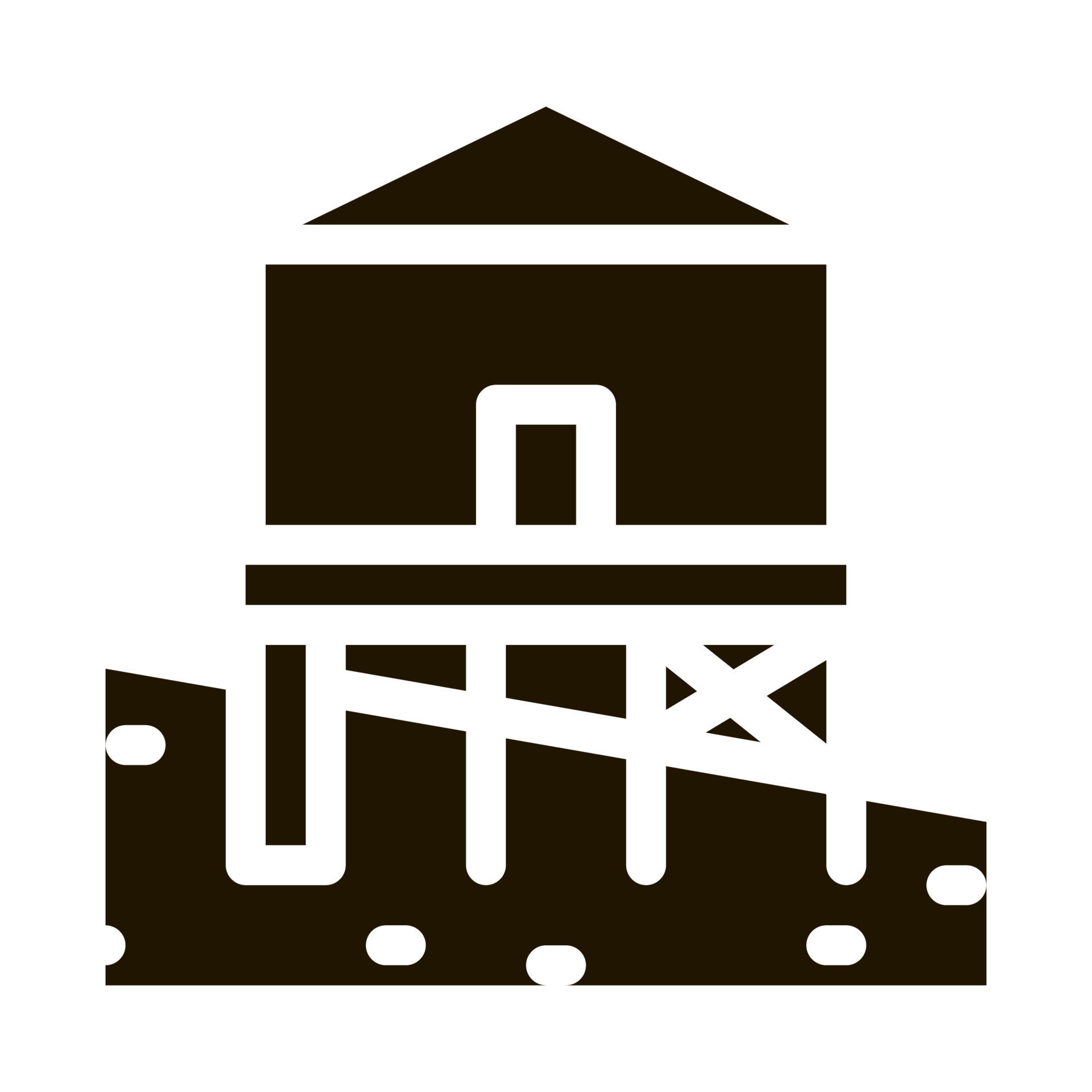 mixed type of built foundation icon Vector Glyph Illustration 17496619