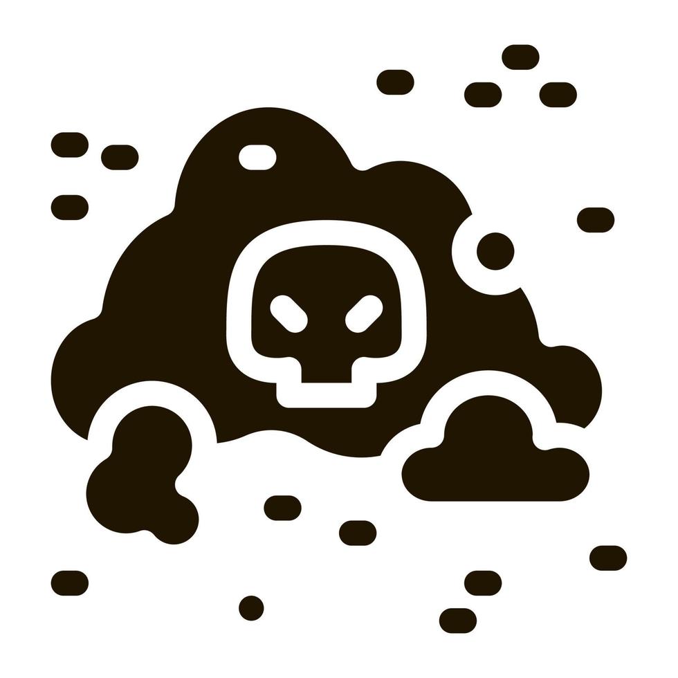 smell odor smoke icon Vector Glyph Illustration