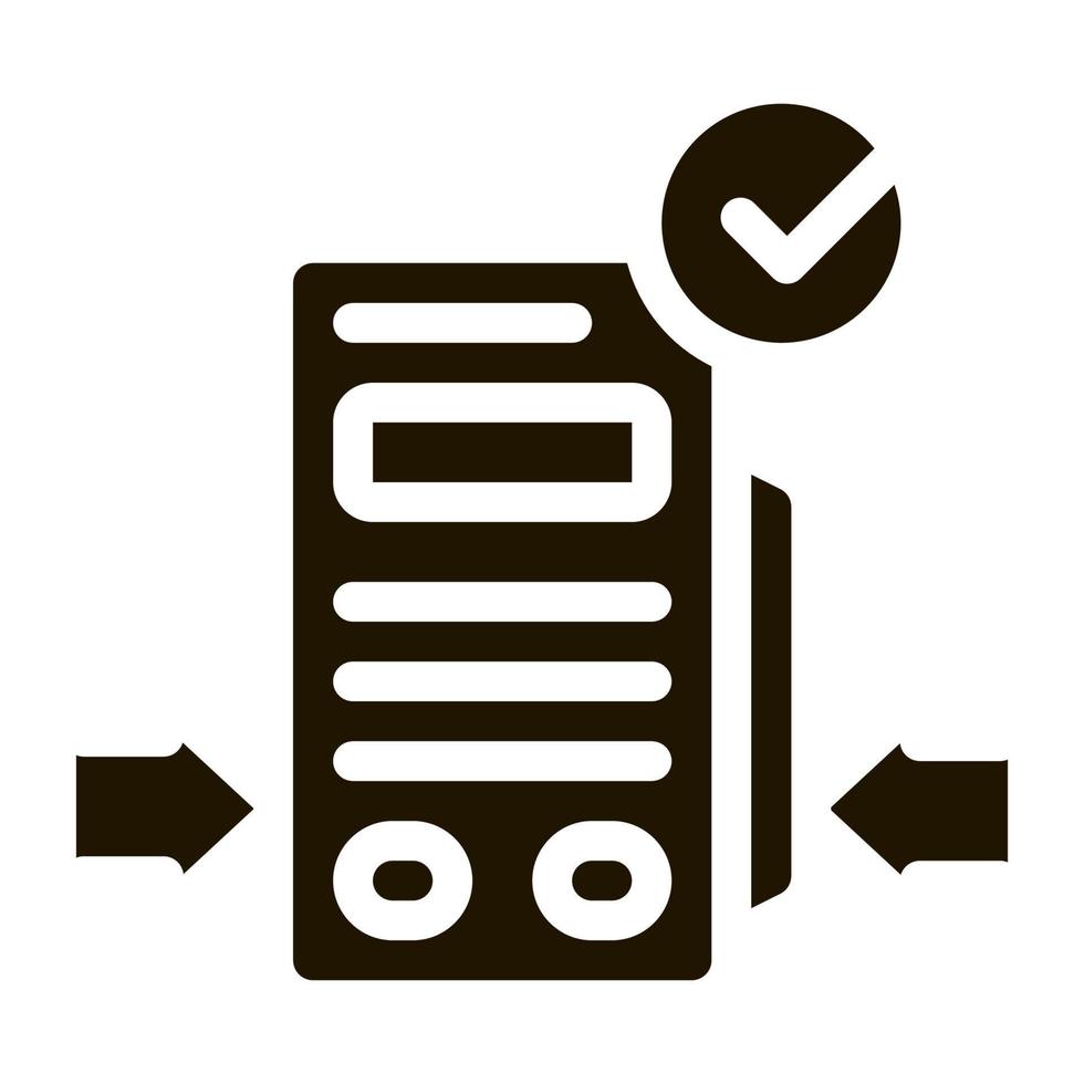 pos terminal device icon Vector Glyph Illustration