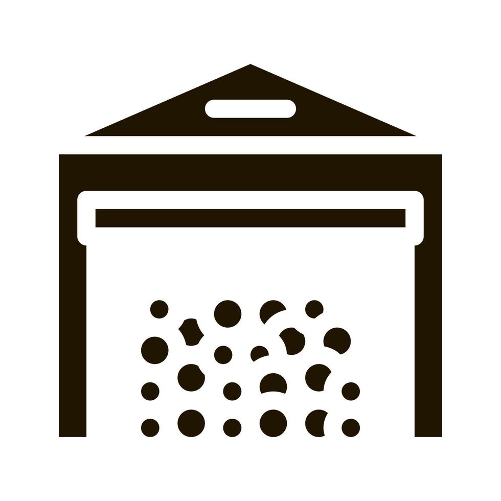 logging storage icon Vector Glyph Illustration