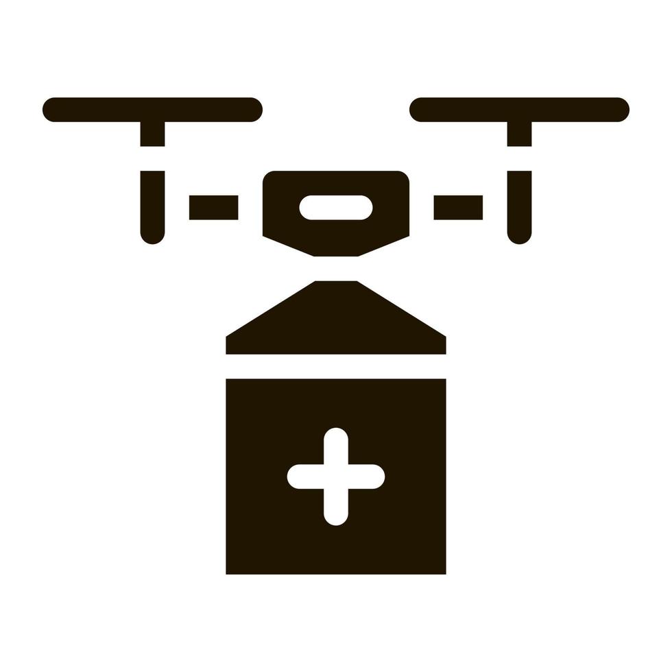 drone delivery icon Vector Glyph Illustration