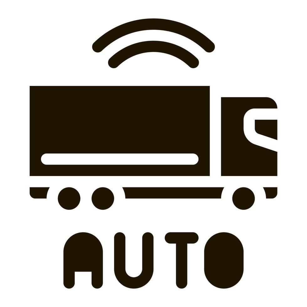 electro auto truck icon Vector Glyph Illustration